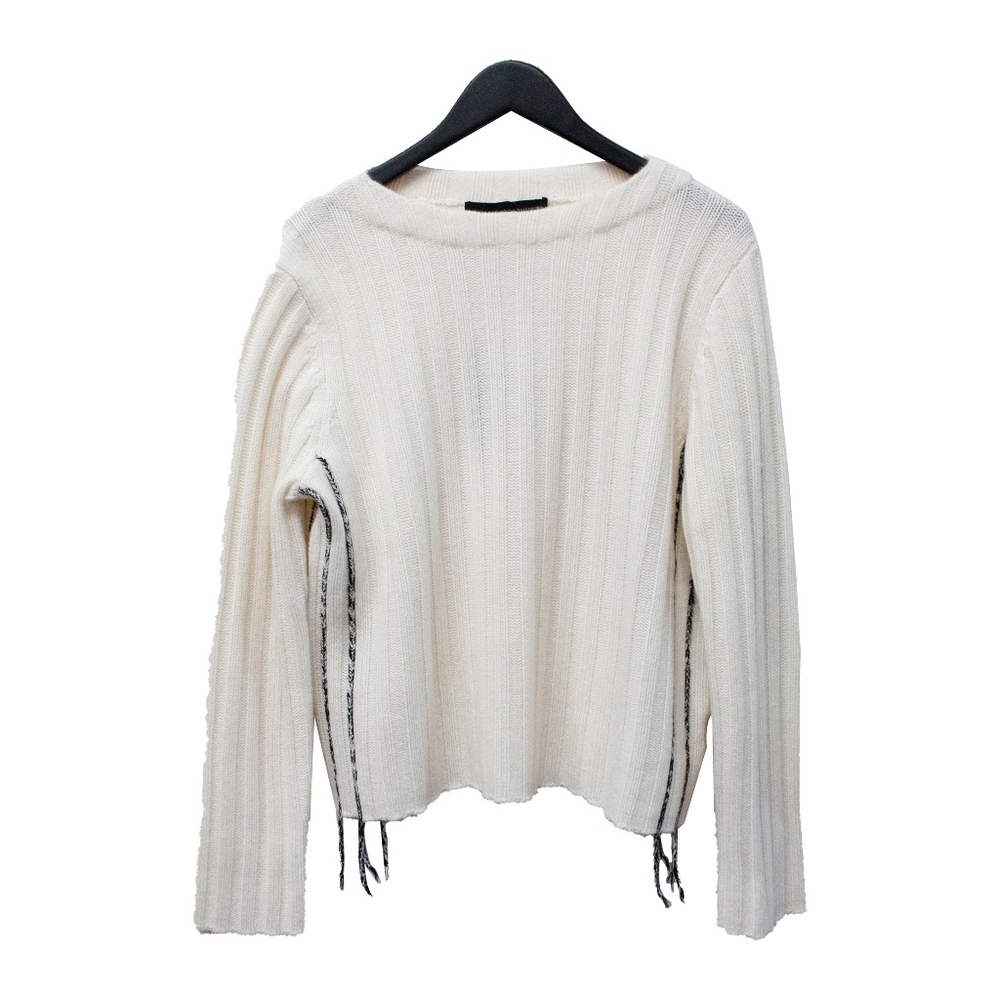 360 CASHMERE EMBERLYN SWEATER, CHALK/MULTI